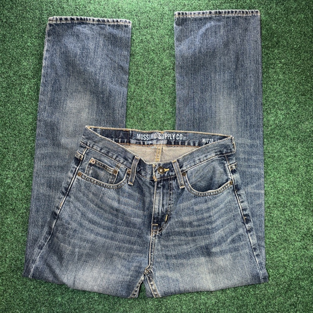 Mossimo Straight Jeans Men's Size 28x30 Blue Jeans